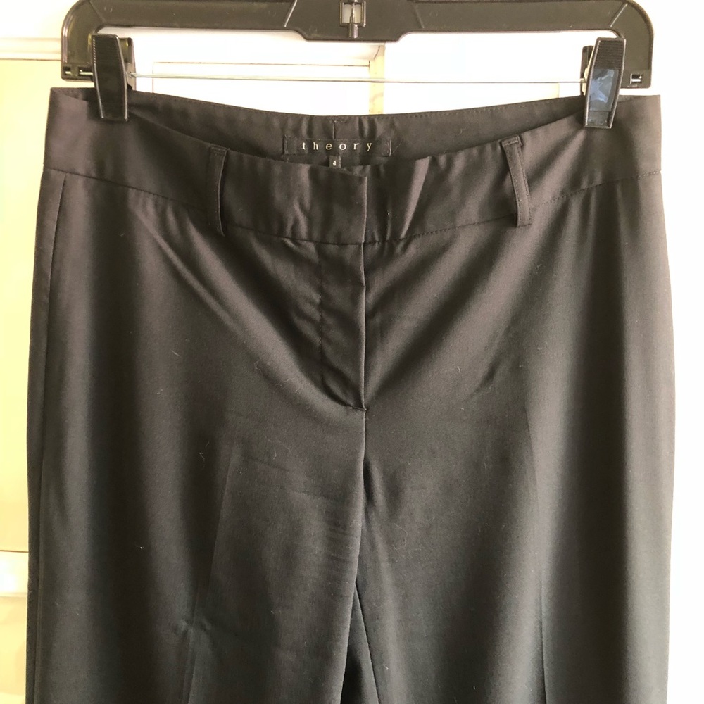 Theory Wide Leg Wool Pants - Size 4